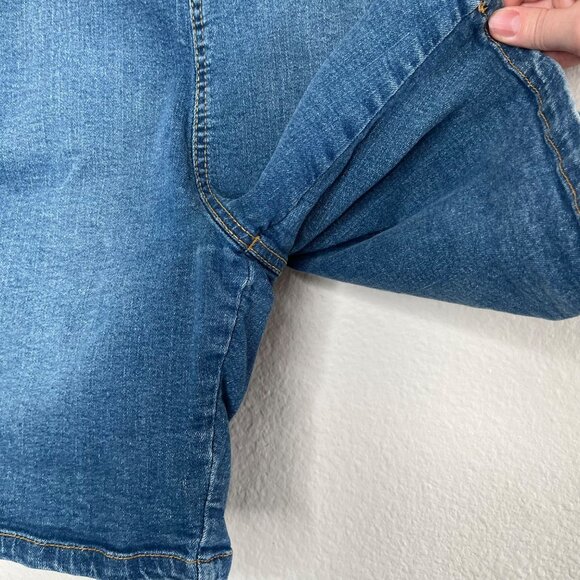 Hell Bunny Womens High Waisted Retro Pinup Denim Shorts Size Medium - Picture 6 of 11